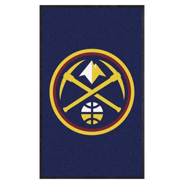 Wholesale-Denver Nuggets 3X5 High-Traffic Mat with Rubber Backing NBA Commercial Mat - Portrait Orientation - Indoor - 33.5" x 57" SKU: 9910