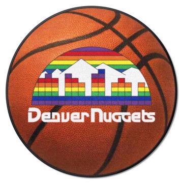 Wholesale-Denver Nuggets Basketball Mat - Retro Collection NBA Accent Rug - Round - 27" diameter SKU: 35279