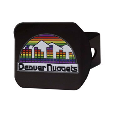 Wholesale-Denver Nuggets Color Hitch Cover - Black NBA Color Emblem on Black Hitch - 3.4" x 4" SKU: 24246