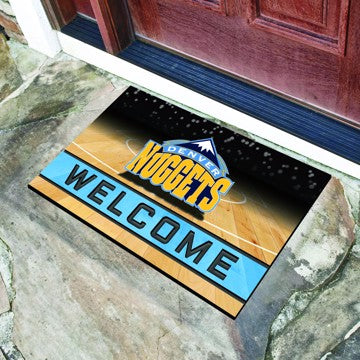 Wholesale-Denver Nuggets Crumb Rubber Door Mat NBA Outdoor Door Mat - 18" x 30" SKU: 21947