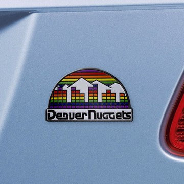 Wholesale-Denver Nuggets Emblem NBA Exterior Auto Accessory - Color Emblem - 3.2" x 3" SKU: 24244