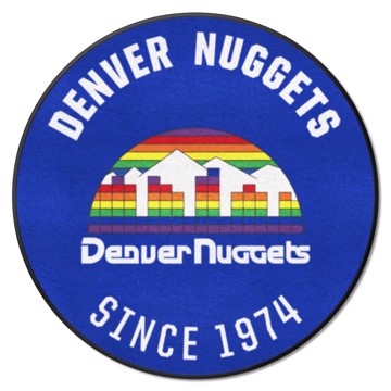 Wholesale-Denver Nuggets Roundel Mat - Retro Collection NBA Accent Rug - Round - 27" diameter SKU: 35275