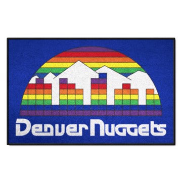 Wholesale-Denver Nuggets Starter Mat - Retro Collection NBA Accent Rug - 19" x 30" SKU: 35273