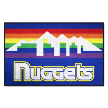 Wholesale-Denver Nuggets Starter Mat - Retro Collection NBA Accent Rug - 19" x 30" SKU: 35274