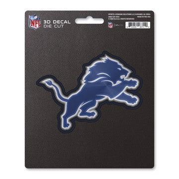 Wholesale-Detroit Lions 3D Decal NFL 1 piece - 5” x 6.25” (total) SKU: 62774