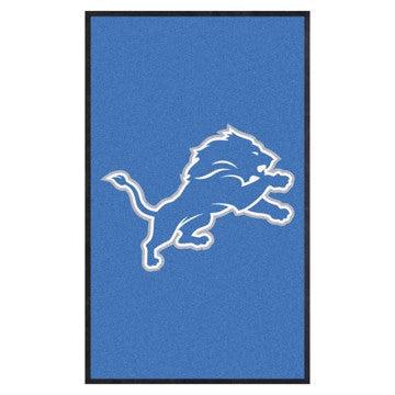 Wholesale-Detroit Lions 3X5 High-Traffic Mat with Durable Rubber Backing NFL Commercial Mat - Portrait Orientation - Indoor - 33.5" x 57" SKU: 9880