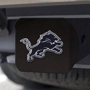 Wholesale-Detroit Lions Hitch Cover NFL Chrome Emblem on Black Hitch - 3.4" x 4" SKU: 21520