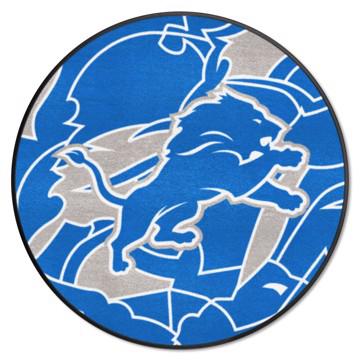 Wholesale-Detroit Lions NFL x FIT Roundel Mat NFL Accent Rug - Round - 27" diameter SKU: 23262