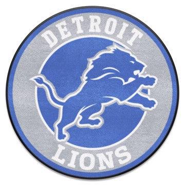 Wholesale-Detroit Lions Roundel Mat NFL Accent Rug - Round - 27" diameter SKU: 17958