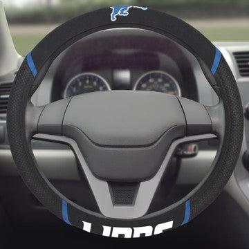 Wholesale-Detroit Lions Steering Wheel Cover NFL Universal Fit - 14.5" to 15.5" SKU: 15196