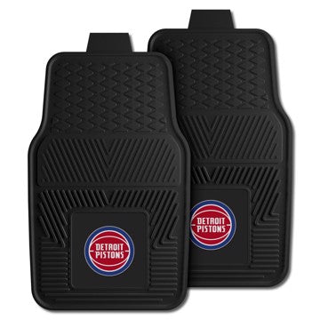 Wholesale-Detroit Pistons 2-pc Vinyl Car Mat Set NBA Auto Floor Mat - 2 piece Set - 17" x 27" SKU: 9260