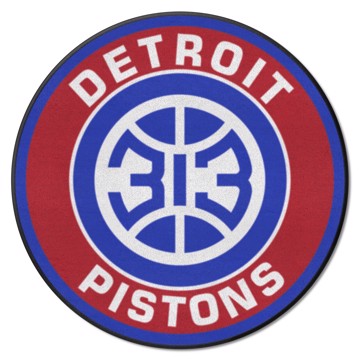 Wholesale-Detroit Pistons Roundel Mat NBA Accent Rug - Round - 27" diameter SKU: 18834