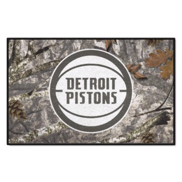Wholesale-Detroit Pistons Starter Mat - Camo NBA Accent Rug - 19" x 30" SKU: 34382