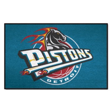 Wholesale-Detroit Pistons Starter Mat - Retro Collection NBA Accent Rug - 19" x 30" SKU: 35281