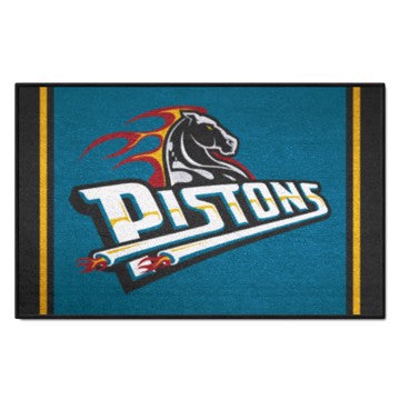 Wholesale-Detroit Pistons Starter Mat - Retro Collection NBA Accent Rug - 19" x 30" SKU: 35282