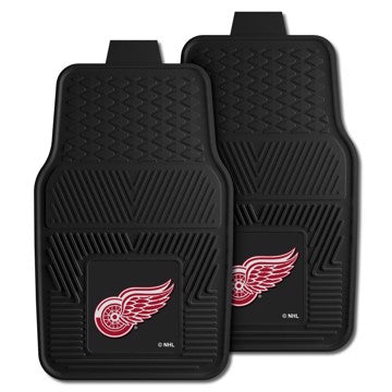 Wholesale-Detroit Red Wings 2-pc Vinyl Car Mat Set NHL Auto Floor Mat - 2 piece Set - 17" x 27" SKU: 10380