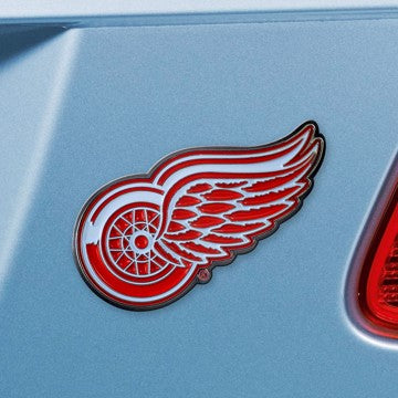 Wholesale-Detroit Red Wings Emblem - Color NHL Exterior Auto Accessory - Color Emblem - 2" x 3.2" SKU: 22212