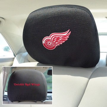 Wholesale-Detroit Red Wings Headrest Cover Set NHL Universal Fit - 10" x 13" SKU: 14781