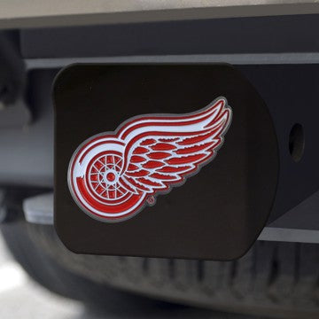 Wholesale-Detroit Red Wings Hitch Cover NHL Color Emblem on Black Hitch - 3.4" x 4" SKU: 22768