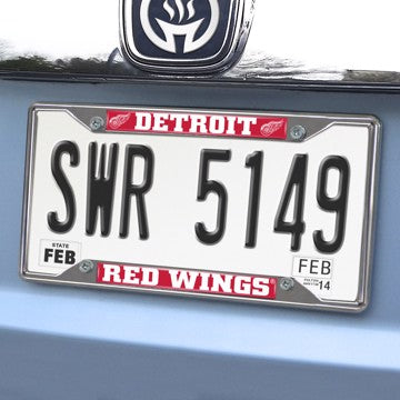 Wholesale-Detroit Red Wings License Plate Frame NHL Exterior Auto Accessory - 6.25" x 12.25" SKU: 14793