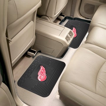 Wholesale-Detroit Red Wings Utility Mat Set NHL Back Seat Car Floor Mats - 2 Piece Set - 14" x 17" SKU: 12395