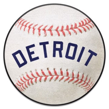Wholesale-Detroit Tigers Baseball Mat - Retro Collection MLB Accent Rug - Round - 27" diameter SKU: 1930