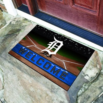 Wholesale-Detroit Tigers Crumb Rubber Door Mat MLB Outdoor Door Mat - 18" x 30" SKU: 21918