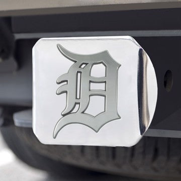 Wholesale-Detroit Tigers Hitch Cover MLB Chrome Emblem on Chrome Hitch - 3.4" x 4" SKU: 26582