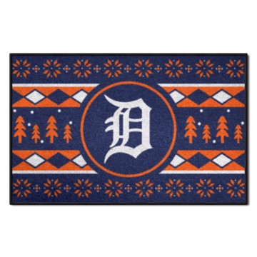 Wholesale-Detroit Tigers Holiday Sweater Starter Mat MLB Accent Rug - 19" x 30" SKU: 26398