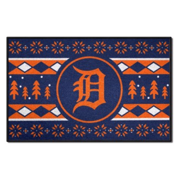 Wholesale-Detroit Tigers Holiday Sweater Starter Mat MLB Accent Rug - 19" x 30" SKU: 31406