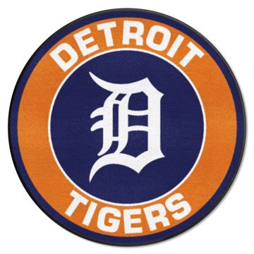 Wholesale-Detroit Tigers Roundel Mat MLB Accent Rug - Round - 27" diameter SKU: 18135