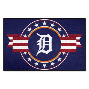 Wholesale-Detroit Tigers Starter Mat - MLB Patriotic MLB Accent Rug - 19" x 30" SKU: 18537