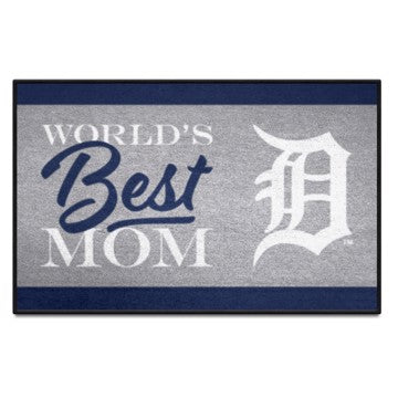 Wholesale-Detroit Tigers Starter Mat - World's Best Mom MLB Accent Rug - 19" x 30" SKU: 34096