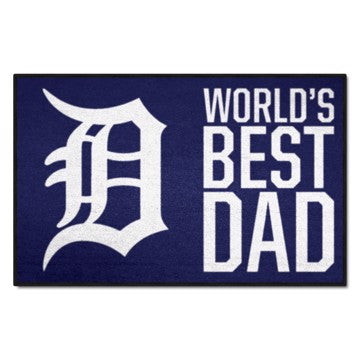 Wholesale-Detroit Tigers World's Best Dad Starter Mat MLB Accent Rug - 19" x 30" SKU: 31123