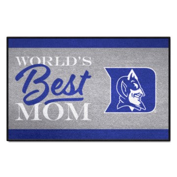 Wholesale-Duke Blue Devils Starter Mat - World's Best Mom 19"x30" SKU: 34538