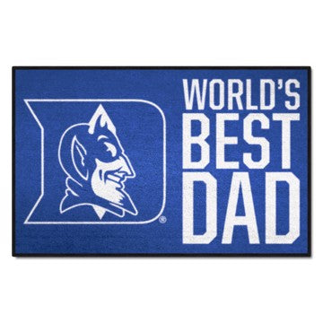 Wholesale-Duke Blue Devils World's Best Dad Starter Mat 19"x30" SKU: 31226
