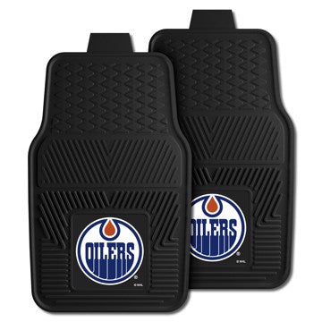 Wholesale-Edmonton Oilers 2-pc Vinyl Car Mat Set NHL Auto Floor Mat - 2 piece Set - 17" x 27" SKU: 10389