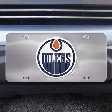 Wholesale-Edmonton Oilers Diecast License Plate NHL Exterior Auto Accessory - 12" x 6" SKU: 27366
