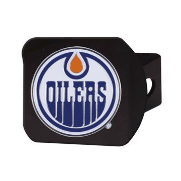 Wholesale-Edmonton Oilers Hitch Cover NHL Color Emblem on Black Hitch - 3.4" x 4" SKU: 22771