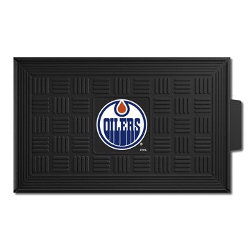 Wholesale-Edmonton Oilers Medallion Door Mat NHL Outdoor Door Mat - 19.5" x 31" SKU: 11467