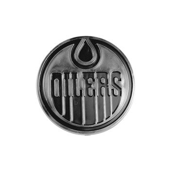 Wholesale-Edmonton Oilers Molded Chrome Emblem NHL Plastic Auto Accessory SKU: 60300