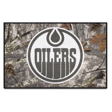 Wholesale-Edmonton Oilers Starter Mat - Camo NHL Accent Rug - 19" x 30" SKU: 34481