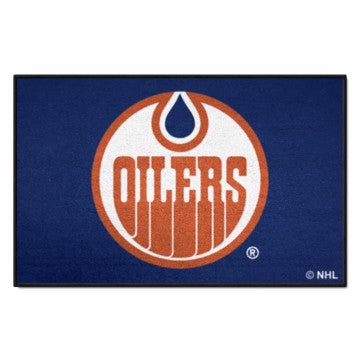 Wholesale-Edmonton Oilers Starter Mat - Retro Collection NHL Accent Rug - 19" x 30" SKU: 35482