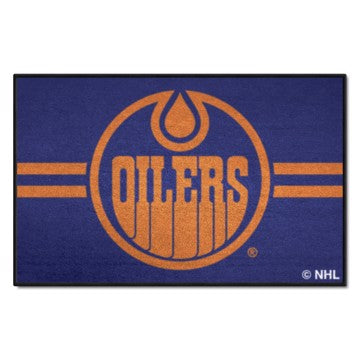 Wholesale-Edmonton Oilers Starter - Uniform Alternate Jersey NHL Accent Rug - 19" x 30" SKU: 31936