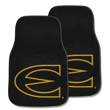 Wholesale-Emporia State Hornets 2-pc Carpet Car Mat Set 17in. x 27in. - 2 Pieces SKU: 5230