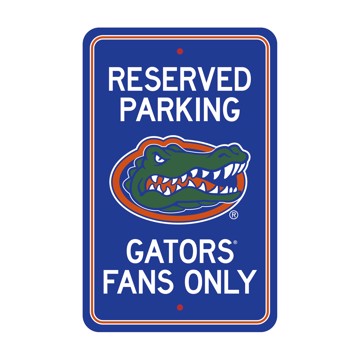 Wholesale-Florida Gators Team Color Reserved Parking Sign Décor 18in. X 11.5in. Lightweight SKU: 32189
