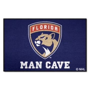 Wholesale-Florida Panthers Man Cave Starter NHL Accent Rug - 19" x 30" SKU: 14434