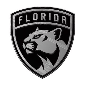 Wholesale-Florida Panthers Molded Chrome Emblem NHL Plastic Auto Accessory SKU: 60301