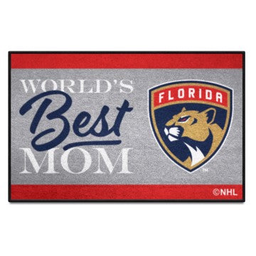 Wholesale-Florida Panthers Starter Mat - World's Best Mom NHL Accent Rug - 19" x 30" SKU: 34149