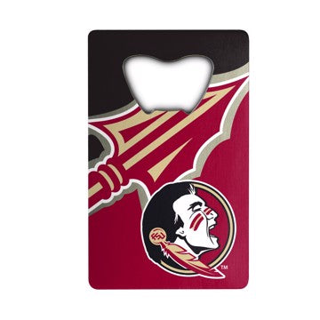 Wholesale-Florida State Credit Card Bottle Opener Florida State University Credit Card Bottle Opener 2” x 3.25 - "Seminole" Logo SKU: 62574